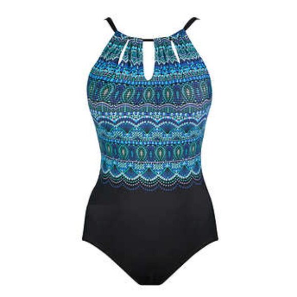 NEW Miradonna Swimsuit by Miraclesuit | Blue Design - Picture 6 of 6